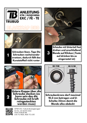 BlackCap Duo, Schraubenblende / Schraubenabdeckung KTM EXC / Husqvarna FE - TE