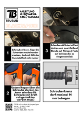 BlackCap Duo, Schraubenblende / Schraubenabdeckung / KTM 690 / GasGas 700 / Husqvarna 701