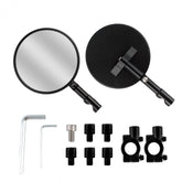 Supermoto Universal Motorradspiegel E24 – 2 Stück inkl. Halterungen